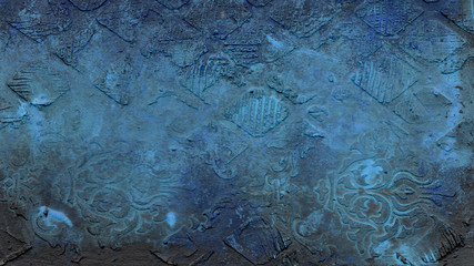 Rusty metal embossed texture