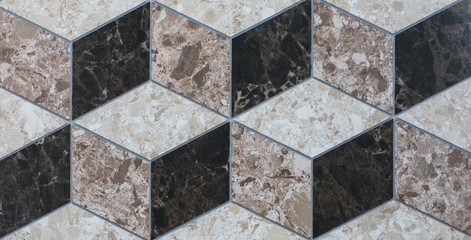 Fototapeta premium ceramic tiles with moroccan abstract mosaic pattern