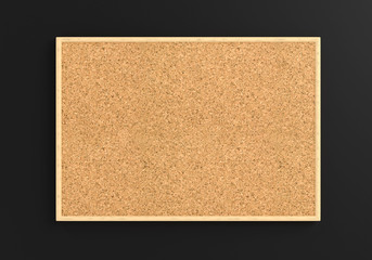 Empty corkboard background	