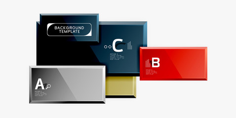 Minimal square banner abstract background