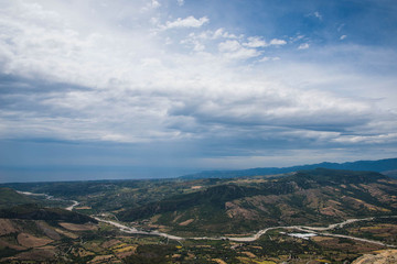 Fototapeta na wymiar Panorama trekking national park Calabria