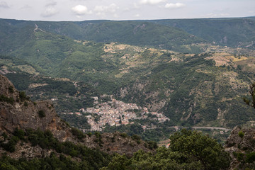 Fototapeta na wymiar Panorama trekking national park Calabria