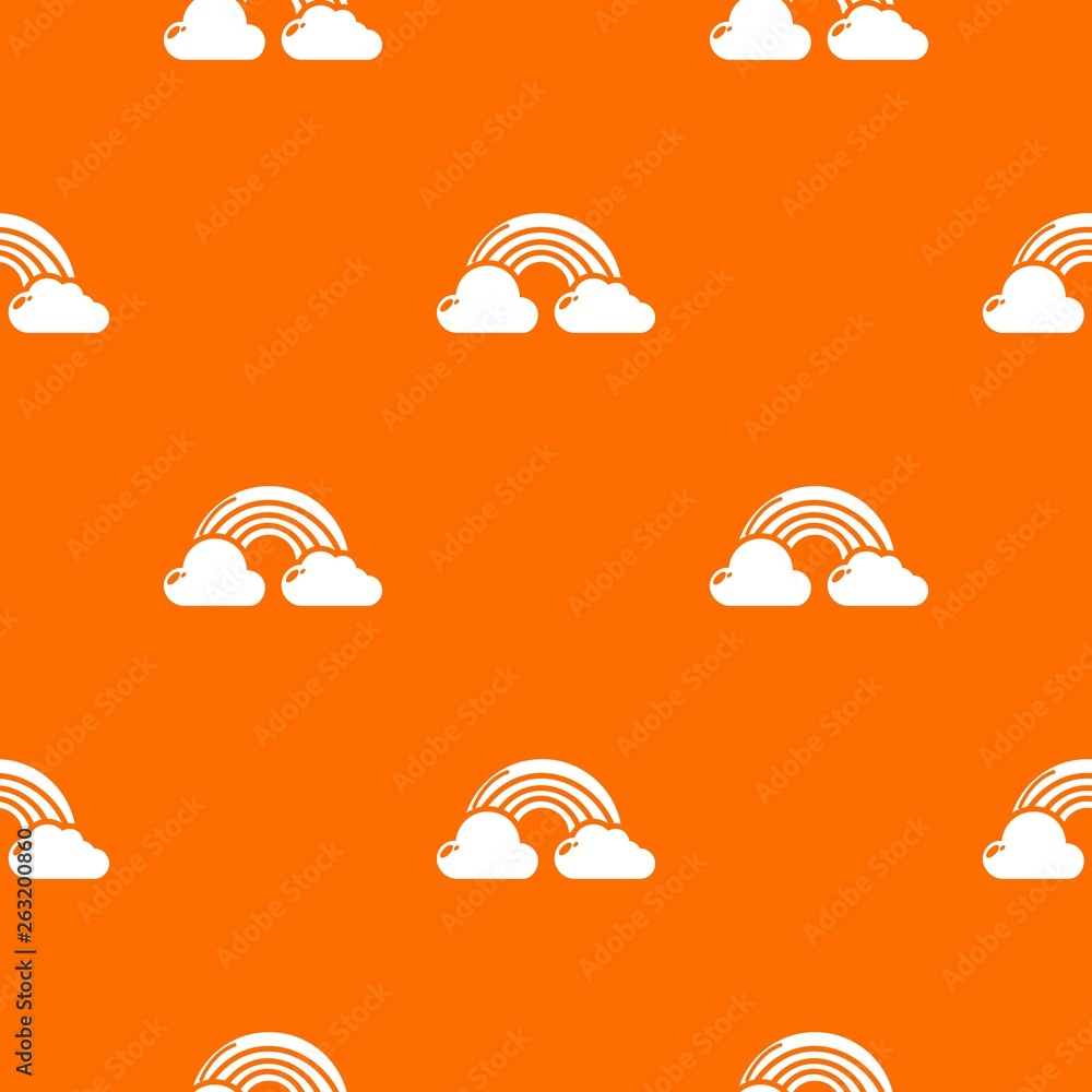 Poster rainbow pattern vector orange for any web design best