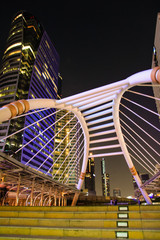 Sky walk at night architecture 