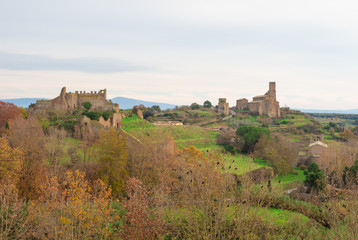 Fototapeta na wymiar Tuscania (Italy) - A gorgeous etruscan and medieval town in province of Viterbo, Tuscia, Lazio region. It's a tourist attraction for the many churches and the lovely historic center.