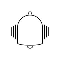 Obraz premium Notification bell vector icon