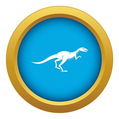 Velyciraptor icon blue vector isolated on white background for any design