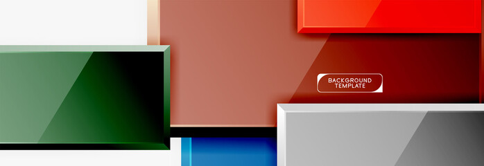 Minimal square banner abstract background