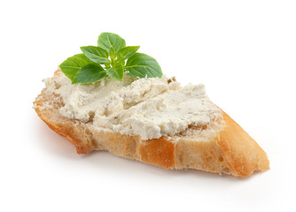 Sandwich with soft cottage cheese