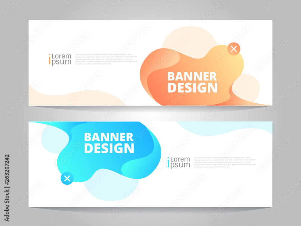 Wall mural vector abstract design banner web template.