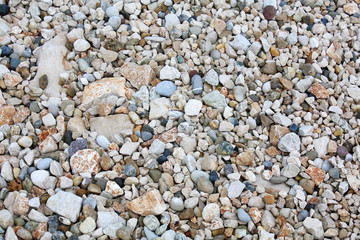 Sea stones background textures.