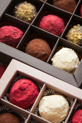 assorted truffles in a box