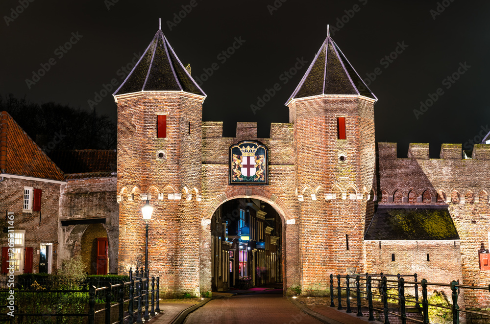 Poster The Koppelpoort, a gate in Amersfoort, the Netherlands