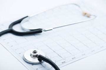 Medical stethoscope and ecg results as a graph