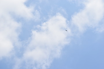 Beautiful blue sky background with clouds,Nature composition.