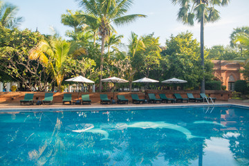 Resort com sua linda arquitetura em Bagan, Myanmar.