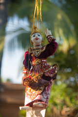 Bonecos marionetes (puppets) em Bagan, Myanmar.