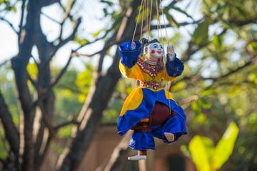 Bonecos marionetes (puppets) em Bagan, Myanmar.