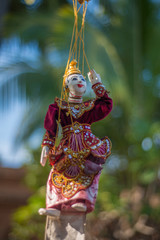 Bonecos marionetes (puppets) em Bagan, Myanmar.