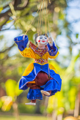 Bonecos marionetes (puppets) em Bagan, Myanmar.