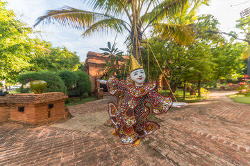 Bonecos marionetes (puppets) em Bagan, Myanmar.