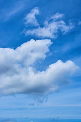 Clouds on a blue sky sunny day