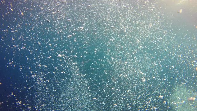 Bubbles underwater 