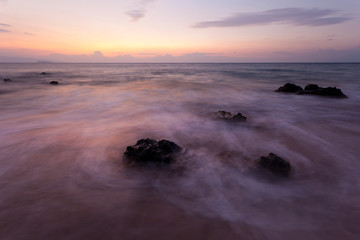 Naklejka premium Rocks At Kamaole Beach, Maui
