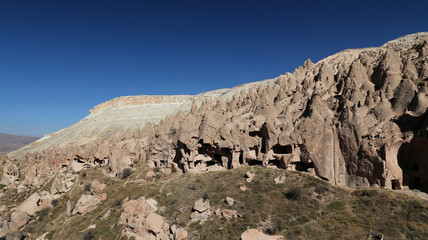 Rock Formations in Zelve Valley, Cappadocia, Nevsehir, Turkey