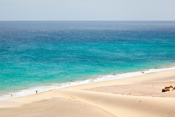 Fototapeta na wymiar Playas De Sotavento, Fuerteventura