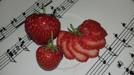 strawberries and music
