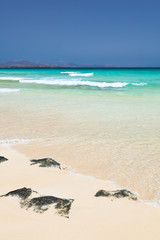 White Beach With Rocks, Fuerteventura