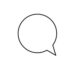 Speech bubbles outline icon.