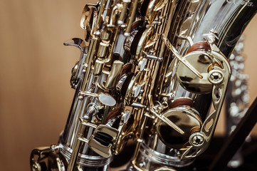 Détail d'un saxophone