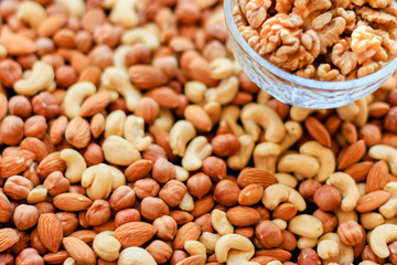 Assorted nuts (almonds, filberts, walnuts, cashews)