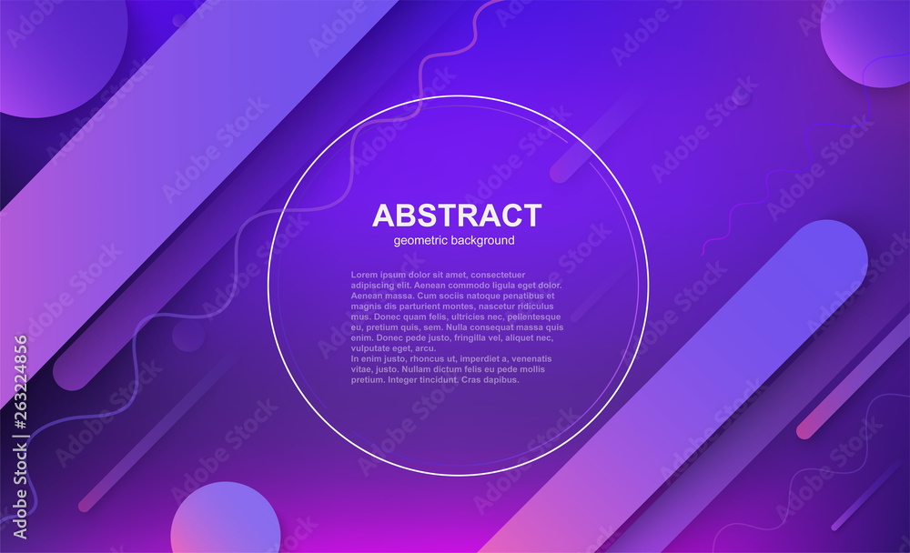 Aufkleber minimal geometric business background with composition of shapes. abstract dynamic cover design purp