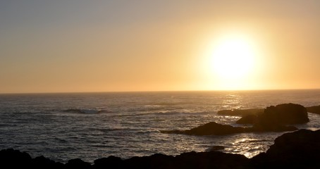 Fototapeta premium Sunset Impressions from Mendocino Coast from April 28, 2017, California USA 