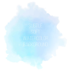 Painted sea blue watercolor background. 
