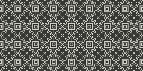 Seamless Modern Pattern. Art-Deco Geometric Background. Graphic Design. Vector Illustration. Grey charcoal color