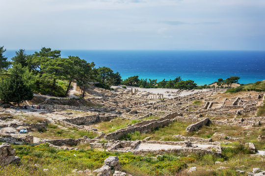 Ancient City Of Kamiros in Rhodes island, Greece