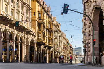 City streets in Genoa