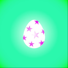 easter egg on green background, easter egg