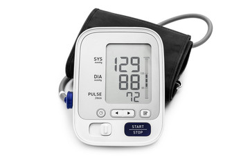 Medical electronic tonometer on white background. - 263240621