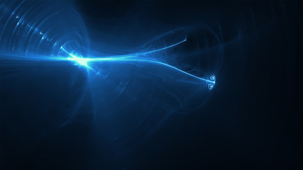 blue glow energy wave.