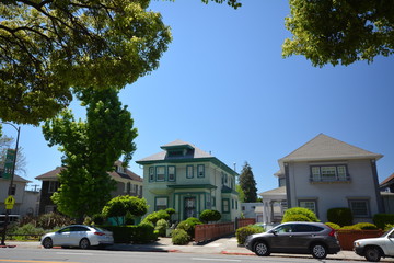 Spring Impressions from Berkeley near San Francisco and Oakland in Alameda County on May 3, 2017, California USA