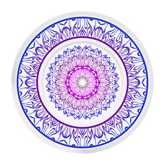 Sacred Oriental Mandala. Floral Ornament. Vector Illustration. Can Be Used For Greeting Card, Coloring Book, Phone Case Print.