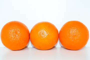 oranges isolated on white background