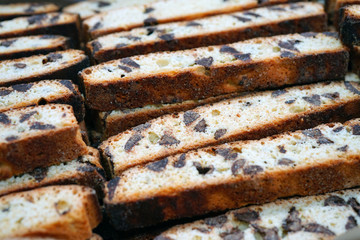 Dried biscotti biscuit cookies