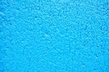Blue Painted on Concrete Wall Texture Background.