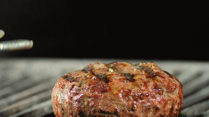 Grilled burger cutlet beef minced meat patties